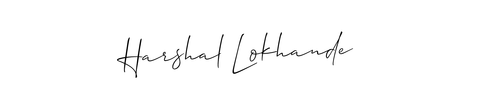 Make a beautiful signature design for name Harshal Lokhande. Use this online signature maker to create a handwritten signature for free. Harshal Lokhande signature style 2 images and pictures png