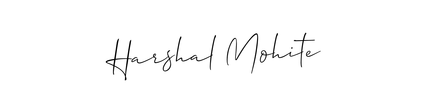 Similarly Allison_Script is the best handwritten signature design. Signature creator online .You can use it as an online autograph creator for name Harshal Mohite. Harshal Mohite signature style 2 images and pictures png