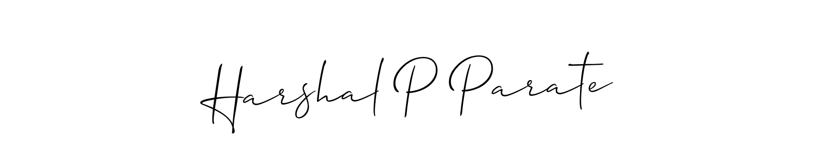 Make a beautiful signature design for name Harshal P Parate. Use this online signature maker to create a handwritten signature for free. Harshal P Parate signature style 2 images and pictures png