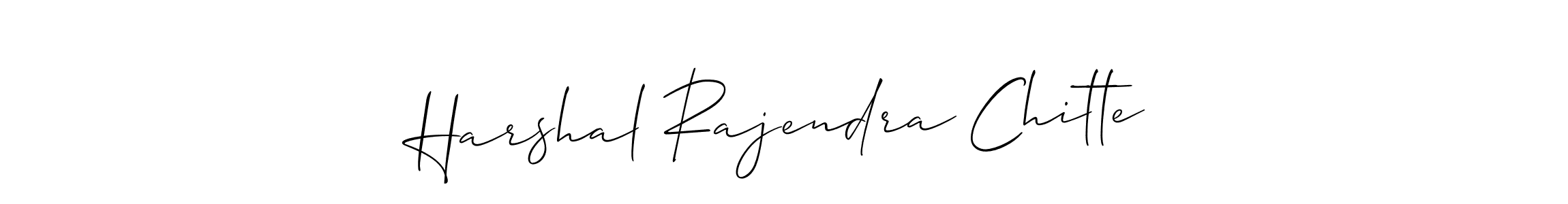 The best way (Allison_Script) to make a short signature is to pick only two or three words in your name. The name Harshal Rajendra Chitte include a total of six letters. For converting this name. Harshal Rajendra Chitte signature style 2 images and pictures png