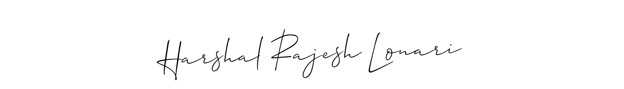 Similarly Allison_Script is the best handwritten signature design. Signature creator online .You can use it as an online autograph creator for name Harshal Rajesh Lonari. Harshal Rajesh Lonari signature style 2 images and pictures png