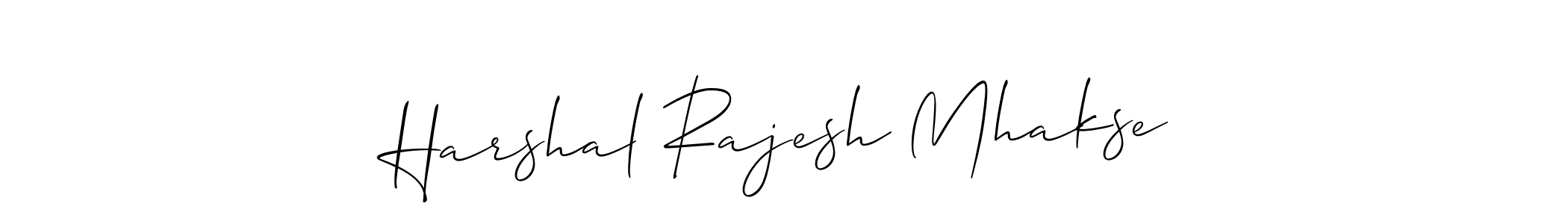 Also You can easily find your signature by using the search form. We will create Harshal Rajesh Mhakse name handwritten signature images for you free of cost using Allison_Script sign style. Harshal Rajesh Mhakse signature style 2 images and pictures png