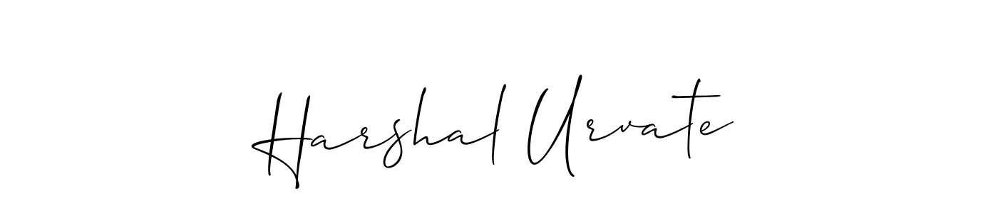 Harshal Urvate stylish signature style. Best Handwritten Sign (Allison_Script) for my name. Handwritten Signature Collection Ideas for my name Harshal Urvate. Harshal Urvate signature style 2 images and pictures png