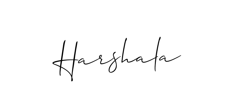 Once you've used our free online signature maker to create your best signature Allison_Script style, it's time to enjoy all of the benefits that Harshala name signing documents. Harshala signature style 2 images and pictures png