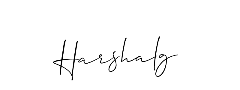 if you are searching for the best signature style for your name Harshalg. so please give up your signature search. here we have designed multiple signature styles  using Allison_Script. Harshalg signature style 2 images and pictures png