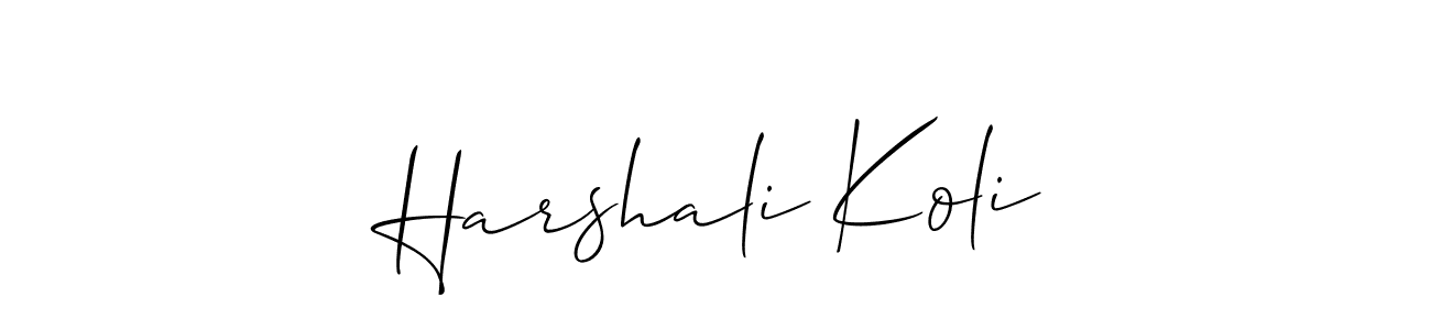 Here are the top 10 professional signature styles for the name Harshali Koli. These are the best autograph styles you can use for your name. Harshali Koli signature style 2 images and pictures png