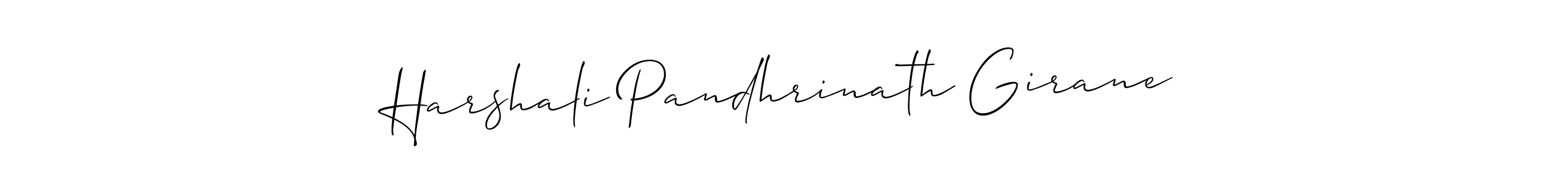 It looks lik you need a new signature style for name Harshali Pandhrinath Girane. Design unique handwritten (Allison_Script) signature with our free signature maker in just a few clicks. Harshali Pandhrinath Girane signature style 2 images and pictures png