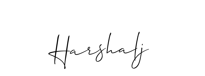 You should practise on your own different ways (Allison_Script) to write your name (Harshalj) in signature. don't let someone else do it for you. Harshalj signature style 2 images and pictures png