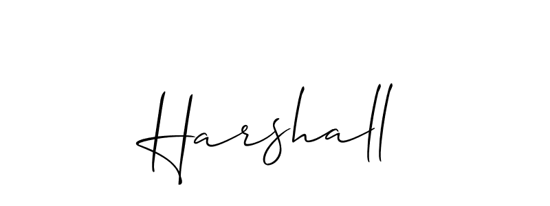 How to make Harshall name signature. Use Allison_Script style for creating short signs online. This is the latest handwritten sign. Harshall signature style 2 images and pictures png