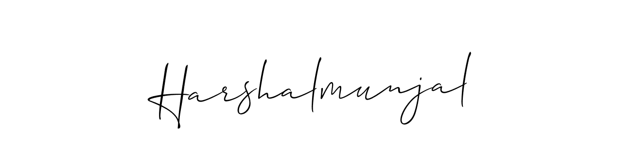 The best way (Allison_Script) to make a short signature is to pick only two or three words in your name. The name Harshalmunjal include a total of six letters. For converting this name. Harshalmunjal signature style 2 images and pictures png