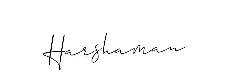 Also You can easily find your signature by using the search form. We will create Harshaman name handwritten signature images for you free of cost using Allison_Script sign style. Harshaman signature style 2 images and pictures png