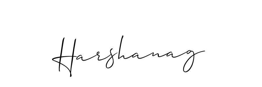 Also we have Harshanag name is the best signature style. Create professional handwritten signature collection using Allison_Script autograph style. Harshanag signature style 2 images and pictures png