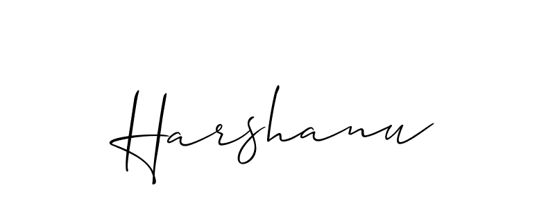 Also You can easily find your signature by using the search form. We will create Harshanu name handwritten signature images for you free of cost using Allison_Script sign style. Harshanu signature style 2 images and pictures png