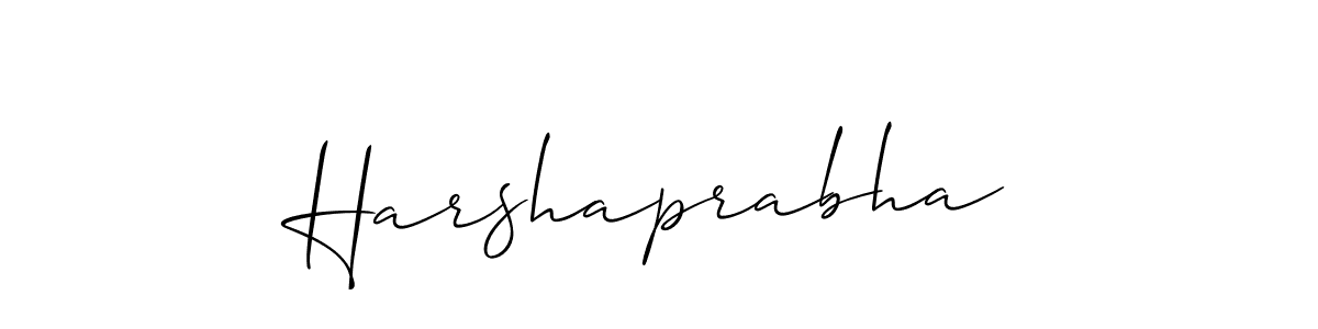 The best way (Allison_Script) to make a short signature is to pick only two or three words in your name. The name Harshaprabha include a total of six letters. For converting this name. Harshaprabha signature style 2 images and pictures png