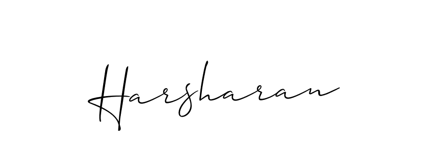 Make a beautiful signature design for name Harsharan. With this signature (Allison_Script) style, you can create a handwritten signature for free. Harsharan signature style 2 images and pictures png