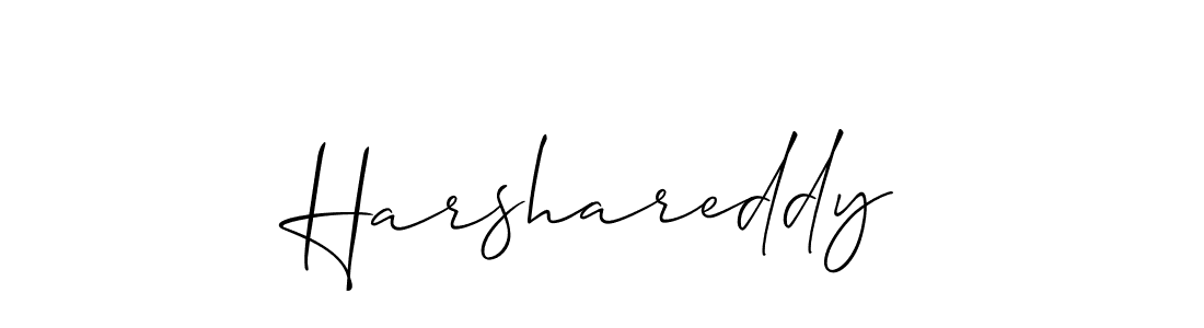 Create a beautiful signature design for name Harshareddy. With this signature (Allison_Script) fonts, you can make a handwritten signature for free. Harshareddy signature style 2 images and pictures png