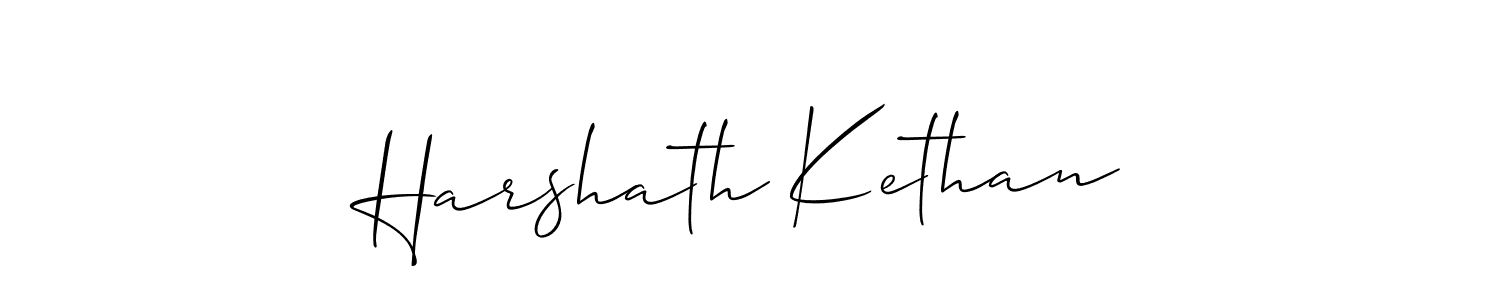 This is the best signature style for the Harshath Kethan name. Also you like these signature font (Allison_Script). Mix name signature. Harshath Kethan signature style 2 images and pictures png