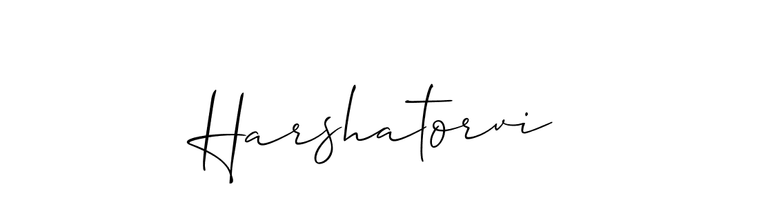How to Draw Harshatorvi signature style? Allison_Script is a latest design signature styles for name Harshatorvi. Harshatorvi signature style 2 images and pictures png