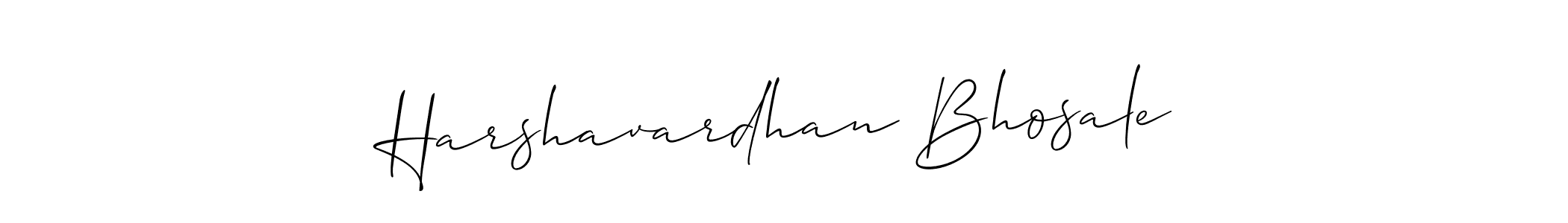 Create a beautiful signature design for name Harshavardhan Bhosale. With this signature (Allison_Script) fonts, you can make a handwritten signature for free. Harshavardhan Bhosale signature style 2 images and pictures png