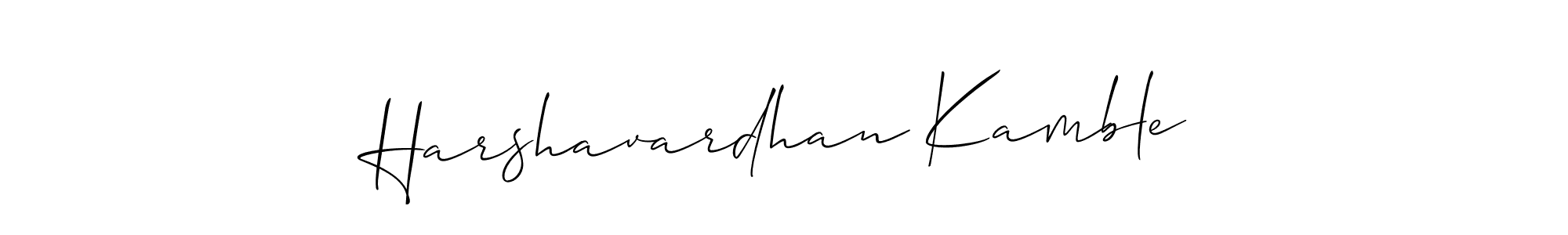 Use a signature maker to create a handwritten signature online. With this signature software, you can design (Allison_Script) your own signature for name Harshavardhan Kamble. Harshavardhan Kamble signature style 2 images and pictures png