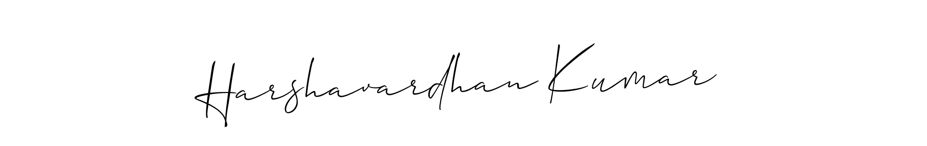 Design your own signature with our free online signature maker. With this signature software, you can create a handwritten (Allison_Script) signature for name Harshavardhan Kumar. Harshavardhan Kumar signature style 2 images and pictures png