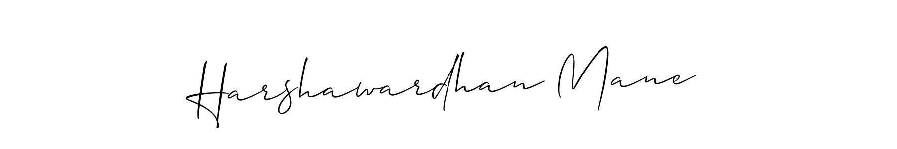 How to make Harshawardhan Mane name signature. Use Allison_Script style for creating short signs online. This is the latest handwritten sign. Harshawardhan Mane signature style 2 images and pictures png