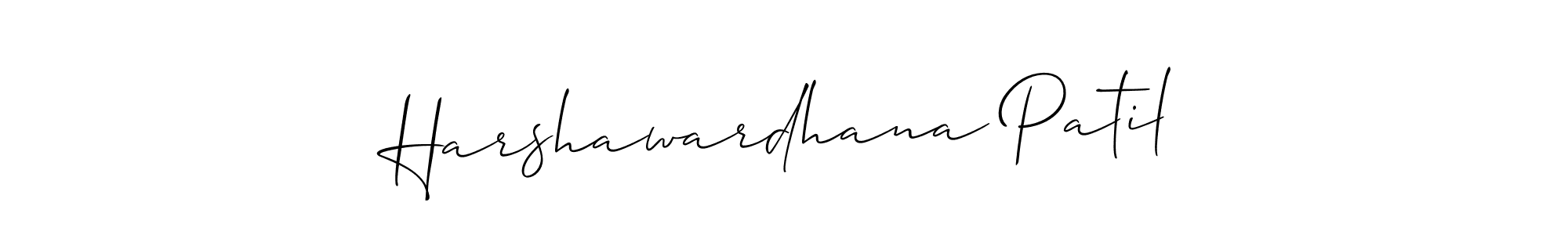 How to make Harshawardhana Patil name signature. Use Allison_Script style for creating short signs online. This is the latest handwritten sign. Harshawardhana Patil signature style 2 images and pictures png
