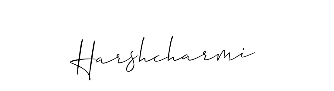 Make a short Harshcharmi signature style. Manage your documents anywhere anytime using Allison_Script. Create and add eSignatures, submit forms, share and send files easily. Harshcharmi signature style 2 images and pictures png