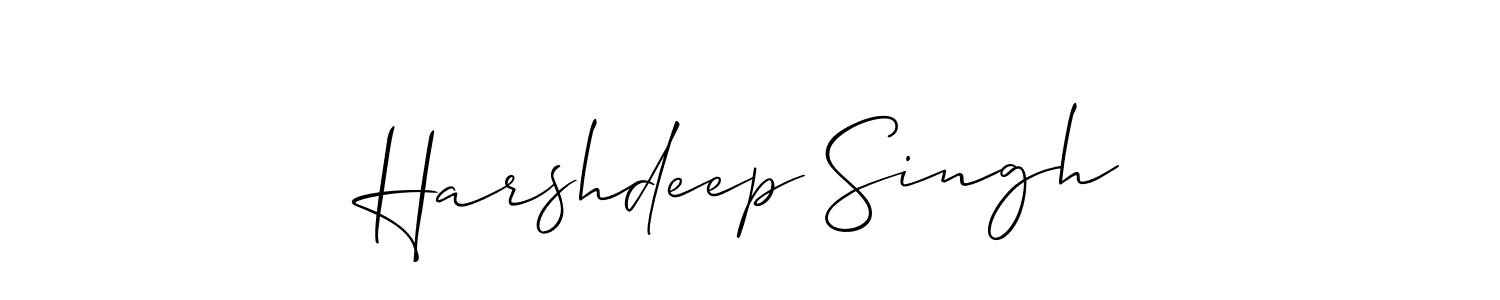 Make a beautiful signature design for name Harshdeep Singh. Use this online signature maker to create a handwritten signature for free. Harshdeep Singh signature style 2 images and pictures png