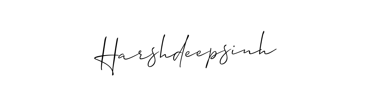 It looks lik you need a new signature style for name Harshdeepsinh. Design unique handwritten (Allison_Script) signature with our free signature maker in just a few clicks. Harshdeepsinh signature style 2 images and pictures png