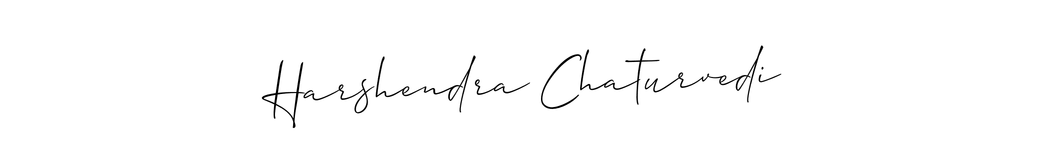 Allison_Script is a professional signature style that is perfect for those who want to add a touch of class to their signature. It is also a great choice for those who want to make their signature more unique. Get Harshendra Chaturvedi name to fancy signature for free. Harshendra Chaturvedi signature style 2 images and pictures png