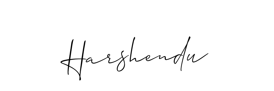 It looks lik you need a new signature style for name Harshendu. Design unique handwritten (Allison_Script) signature with our free signature maker in just a few clicks. Harshendu signature style 2 images and pictures png