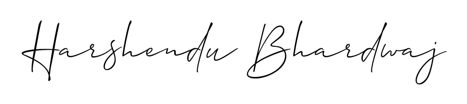 Transform the name Harshendu Bhardwaj into a signature masterpiece using Allison_Script font. Ideal for photographers, artists, and creators looking for watermarks. Harshendu Bhardwaj signature style 2 images and pictures png