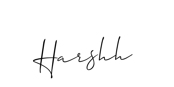 How to make Harshh signature? Allison_Script is a professional autograph style. Create handwritten signature for Harshh name. Harshh signature style 2 images and pictures png