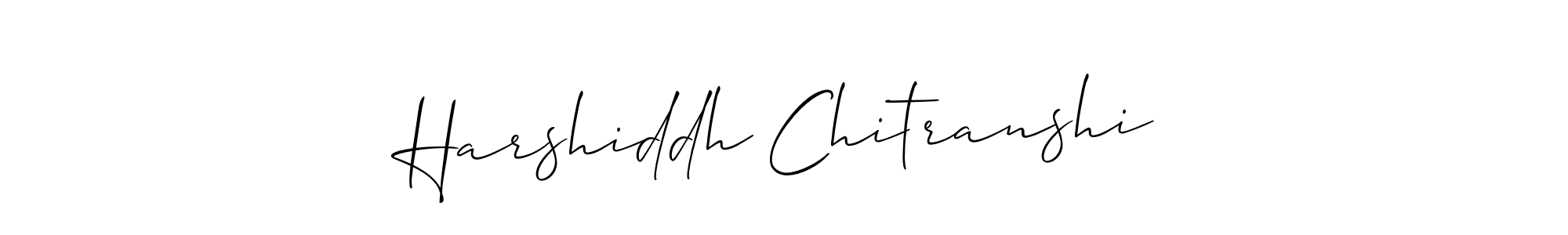 You can use this online signature creator to create a handwritten signature for the name Harshiddh Chitranshi. This is the best online autograph maker. Harshiddh Chitranshi signature style 2 images and pictures png