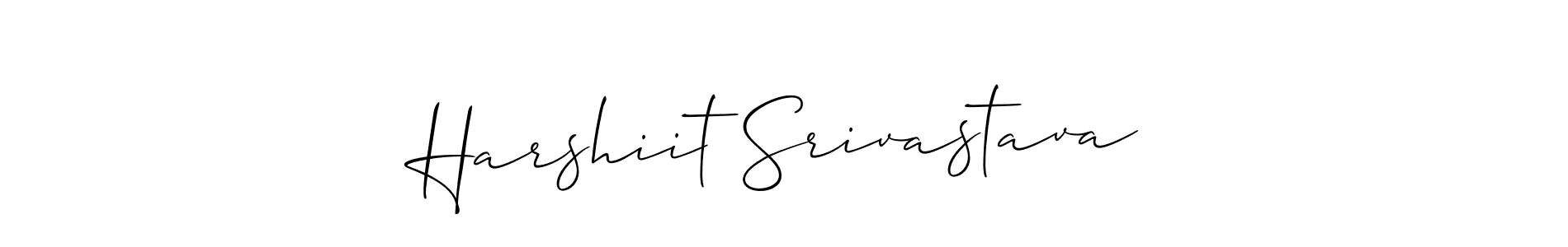 Also You can easily find your signature by using the search form. We will create Harshiit Srivastava name handwritten signature images for you free of cost using Allison_Script sign style. Harshiit Srivastava signature style 2 images and pictures png