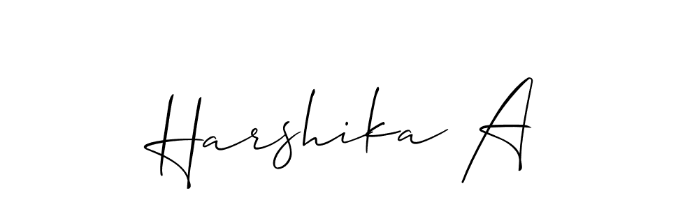How to Draw Harshika A signature style? Allison_Script is a latest design signature styles for name Harshika A. Harshika A signature style 2 images and pictures png
