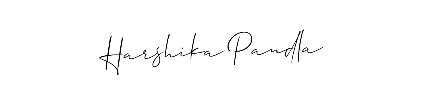 Here are the top 10 professional signature styles for the name Harshika Pandla. These are the best autograph styles you can use for your name. Harshika Pandla signature style 2 images and pictures png