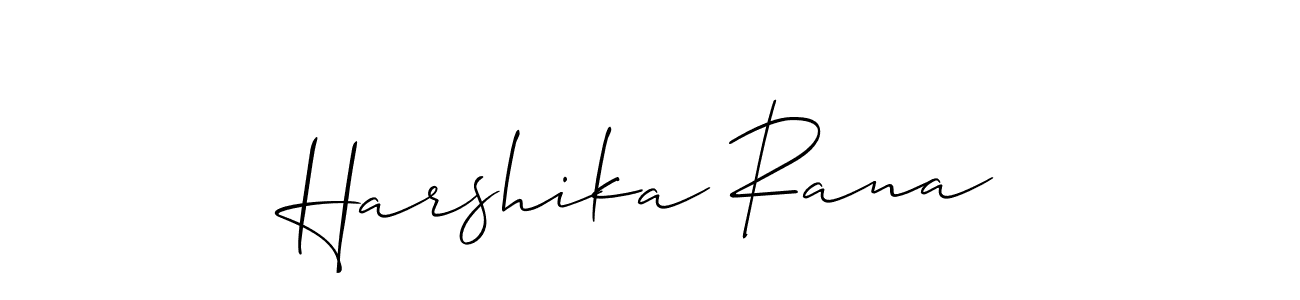 How to Draw Harshika Rana signature style? Allison_Script is a latest design signature styles for name Harshika Rana. Harshika Rana signature style 2 images and pictures png