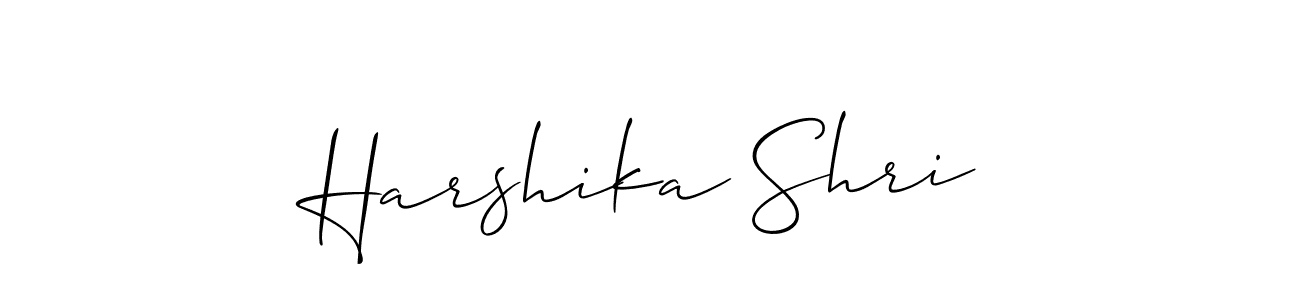 Also You can easily find your signature by using the search form. We will create Harshika Shri name handwritten signature images for you free of cost using Allison_Script sign style. Harshika Shri signature style 2 images and pictures png