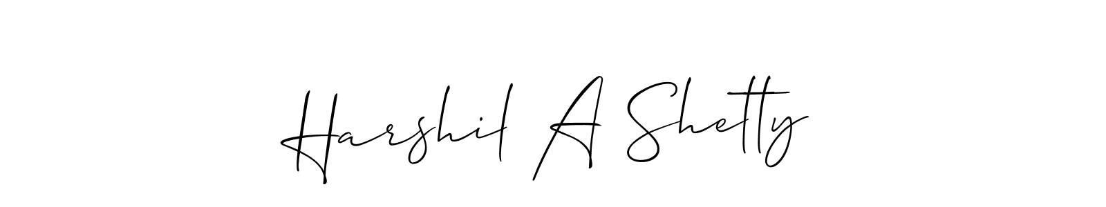 Best and Professional Signature Style for Harshil A Shetty. Allison_Script Best Signature Style Collection. Harshil A Shetty signature style 2 images and pictures png