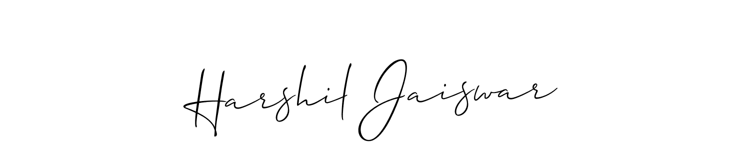 Make a beautiful signature design for name Harshil Jaiswar. Use this online signature maker to create a handwritten signature for free. Harshil Jaiswar signature style 2 images and pictures png