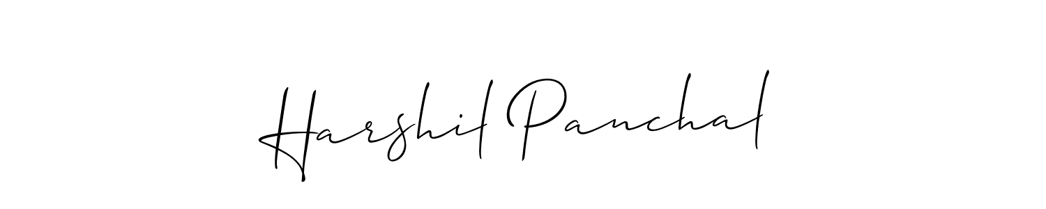 Make a beautiful signature design for name Harshil Panchal. Use this online signature maker to create a handwritten signature for free. Harshil Panchal signature style 2 images and pictures png
