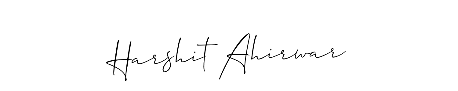 Similarly Allison_Script is the best handwritten signature design. Signature creator online .You can use it as an online autograph creator for name Harshit Ahirwar. Harshit Ahirwar signature style 2 images and pictures png