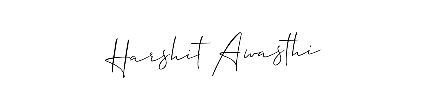 How to Draw Harshit Awasthi signature style? Allison_Script is a latest design signature styles for name Harshit Awasthi. Harshit Awasthi signature style 2 images and pictures png