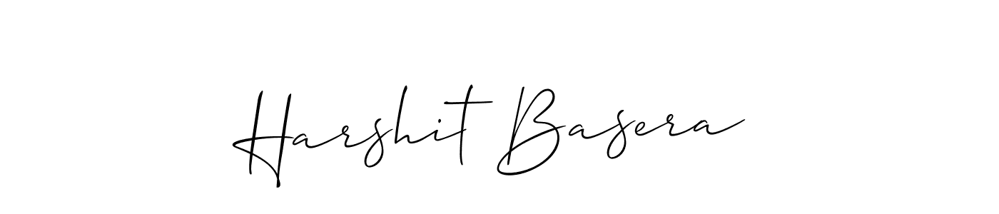 You should practise on your own different ways (Allison_Script) to write your name (Harshit Basera) in signature. don't let someone else do it for you. Harshit Basera signature style 2 images and pictures png