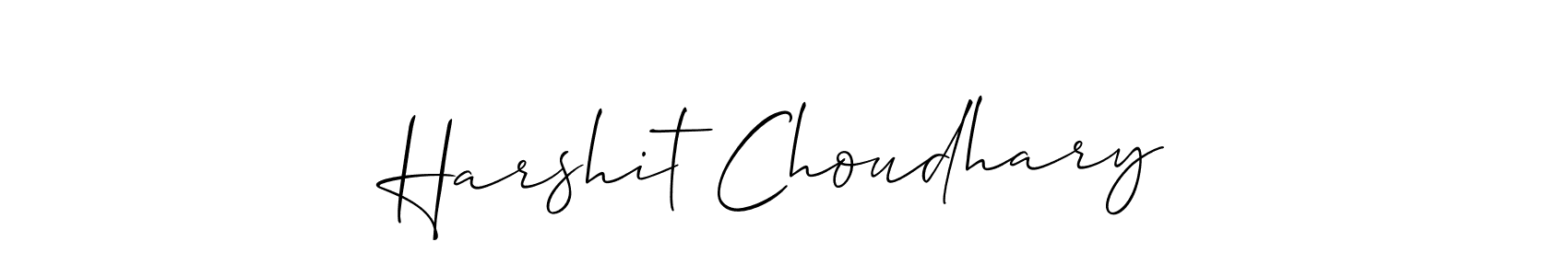 Make a short Harshit Choudhary signature style. Manage your documents anywhere anytime using Allison_Script. Create and add eSignatures, submit forms, share and send files easily. Harshit Choudhary signature style 2 images and pictures png
