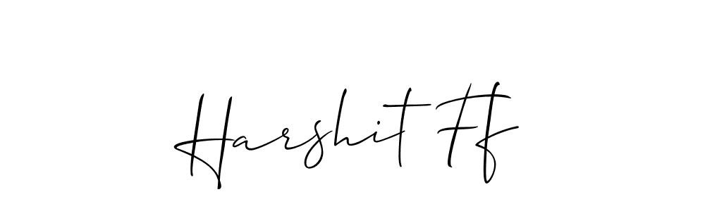 Harshit Ff stylish signature style. Best Handwritten Sign (Allison_Script) for my name. Handwritten Signature Collection Ideas for my name Harshit Ff. Harshit Ff signature style 2 images and pictures png