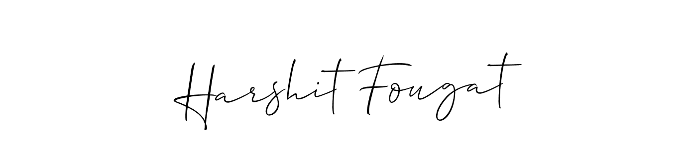 Create a beautiful signature design for name Harshit Fougat. With this signature (Allison_Script) fonts, you can make a handwritten signature for free. Harshit Fougat signature style 2 images and pictures png