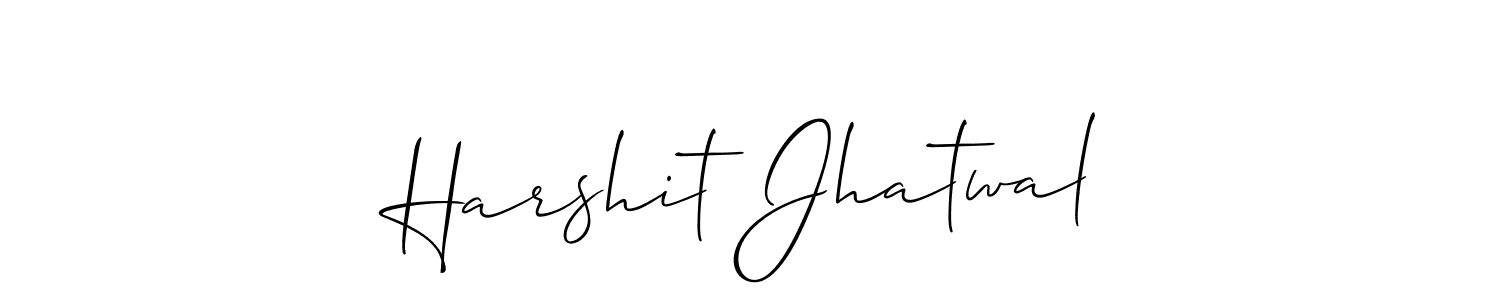 Make a short Harshit Jhatwal signature style. Manage your documents anywhere anytime using Allison_Script. Create and add eSignatures, submit forms, share and send files easily. Harshit Jhatwal signature style 2 images and pictures png